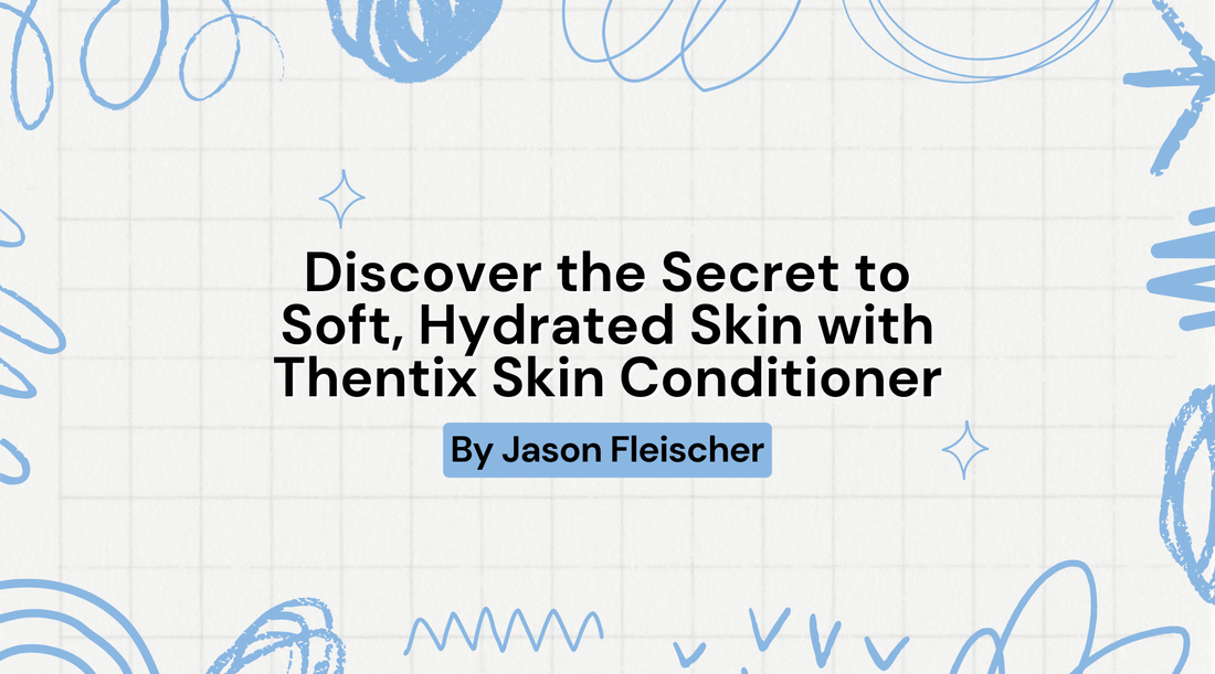 Title image for article discussing moisturizers for dry skin and Thentix Skin Conditioner for hydration.