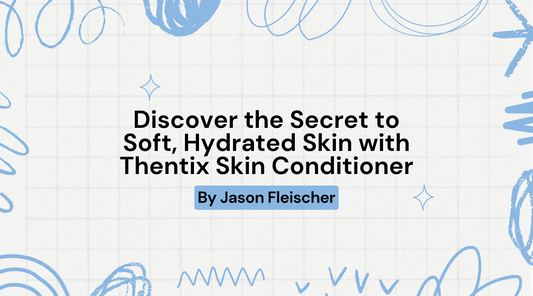 Title image for article discussing moisturizers for dry skin and Thentix Skin Conditioner for hydration.