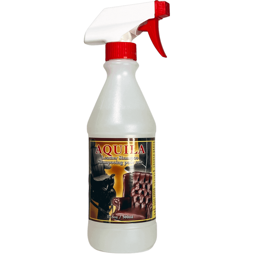 Aquila leather cleaner is an effective product for maintaining the quality and durability of genuine leather. It can also be safely used on vegan leather, without the need for harsh products like saddle soap.