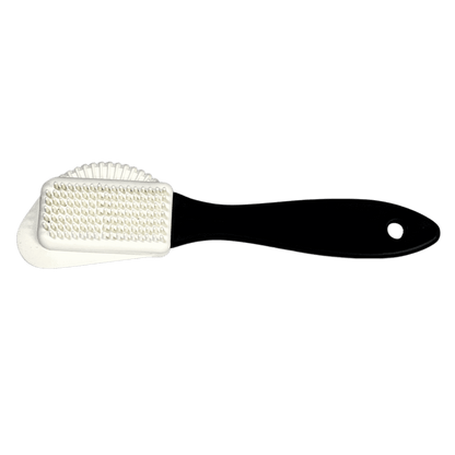 Our Deluxe 4-in-One Suede & Leather Brush is a versatile shoe cleaning brush that can be used as a boot scraper brush, suede brush for shoes, and suede cleaning brush. Its multi-functionality makes it a must-have tool for keeping your shoes clean.