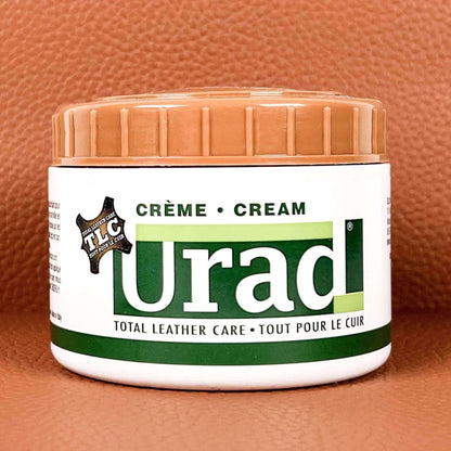 Urad leather conditioner is a top performing brown leather cream that deeply nourishes and protects leather, keeping it looking smooth and supple. Considered one of the best leather lotions available, Urad leather conditioner is perfect for restoring old and dry leather, as well as maintaining the quality of new leather items.